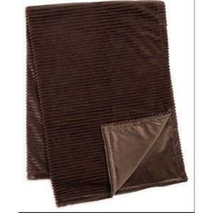 NEW | Drew & Jonathan Home Faux Fur Solid Throw Blanket, Brown,50"X70"MSRP $140